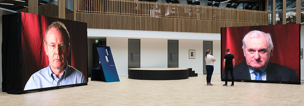Installation 3 screens for GFA25 Ulster University, Belfast.2023.